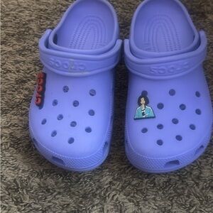CROCS Kids Lavender Slip-On Clogs with Heel Strap